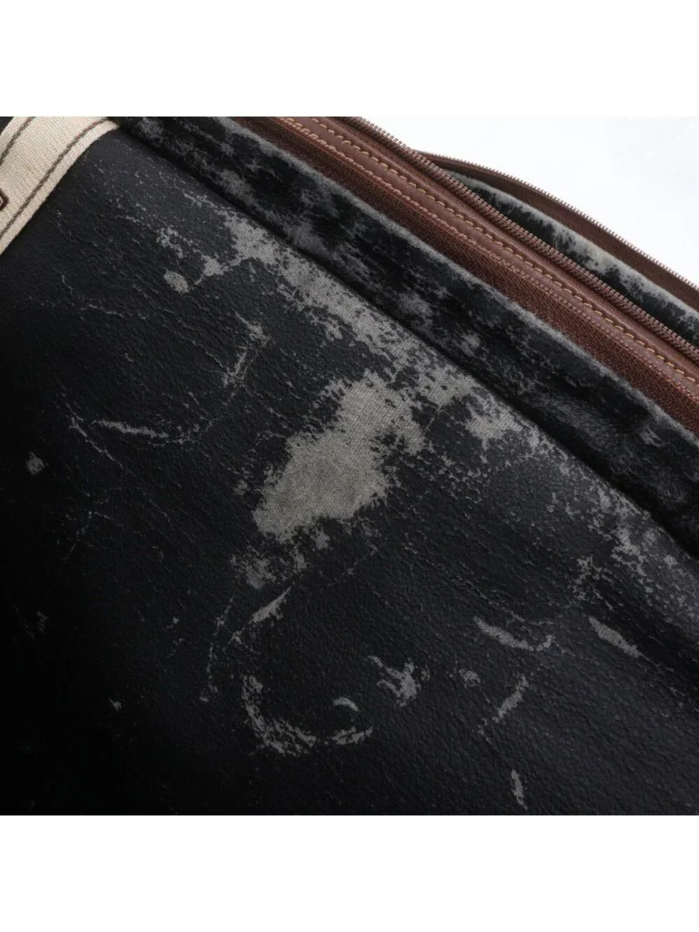 Gucci Micro GG 012 39 Leather Canvas Boston Bag Tote Carry